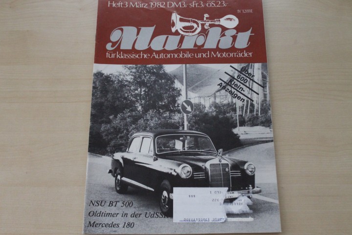 Deckblatt Oldtimer Markt (03/1982)
